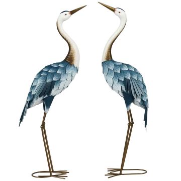 Garden sculpture set, 2 pcs, 26 × 15 × 74 cm