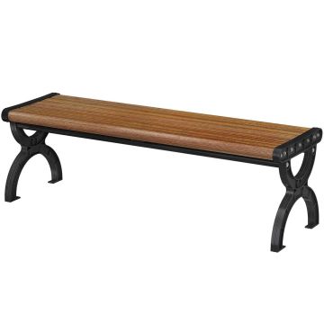 Garden bench, 2-seater, 124 × 39 × 39 cm