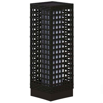 Sodo šviestuvas su saulės baterija Outsunny 15,5x15,5x46cm., juodos spalvos