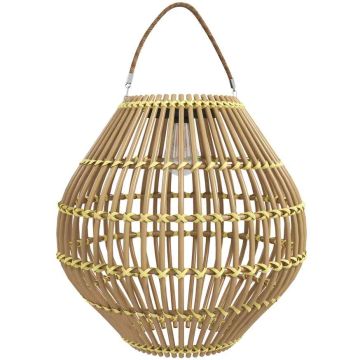 Sodo šviestuvas su saulės baterija Outsunny 31x31x32cm., šviesiai rudos spalvos