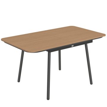 Садовый обеденный стол, на 6 человек, Дуб, 140 × 75 × 80 см