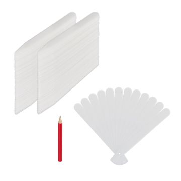 Sodo žymekliai Relaxdays, 300 vnt, Balta, 13 × 1,5 × 0,1 cm
