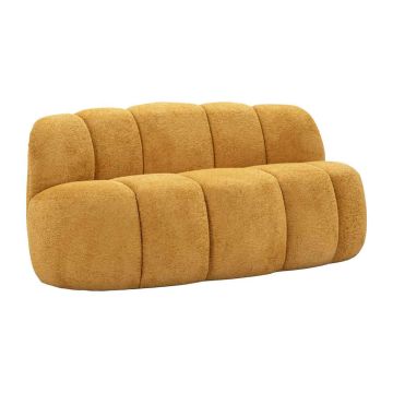 Sofa Ball, 2 vietų, Geltona, 145 × 69 × 80 cm