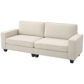 Диван Homcom 227x84x87см, кремового цвета
