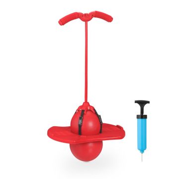 Šokinėjimo kamuolys su rankenomis Relaxdays, nuo 6 metų, iki 100 kg, 74 × 39 × 29 cm