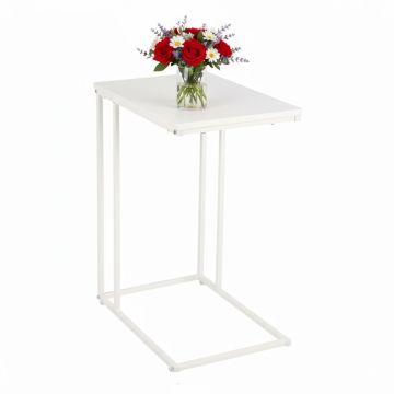 Šoninis staliukas Relaxdays 10051460_49, C formos, 50 × 64 × 35 cm