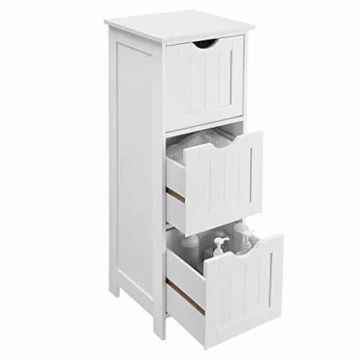 Шкаф тонкий 32x30x81см с 3 ящиками