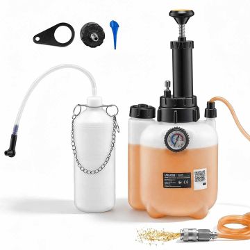 Brake fluid bleeding kit VEVOR YS-057D, 3 l, 1 l waste bottle, 175 × 155 × 400 mm