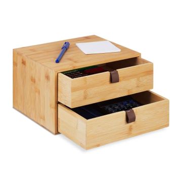 Stalčių organizatorius Relaxdays 10047979.0, 2 stalčiai, 25 × 14,5 × 20 cm