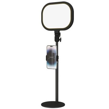 LED desk lamp, 10 brightness levels, Black, 23 × 65 × 23 cm