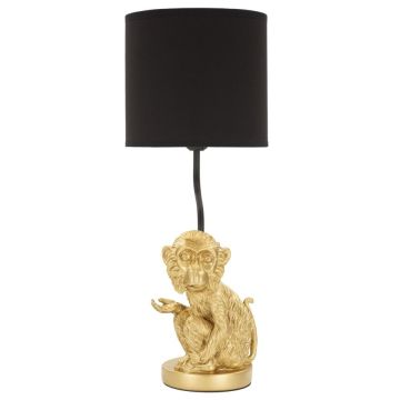 Stalinė lempa Sit Monkey, 1 šviesos šaltinis, Auksinė/juoda