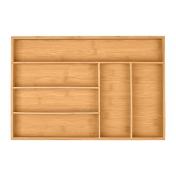 Stalo įrankių dėklas Relaxdays 10045684, 6 skyriai, 44,5 × 5 × 30 cm