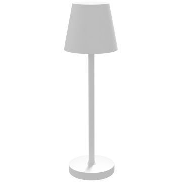 Настольная лампа Homcom 11,2x11,2x36,5см, белого цвета