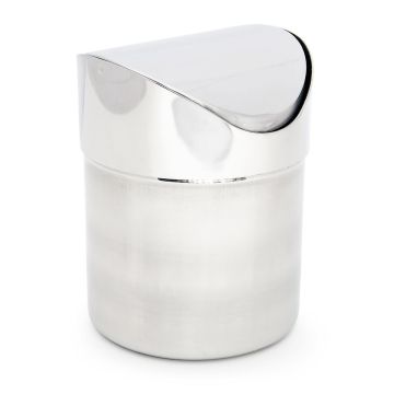 Stalo šiukšliadėžė Relaxdays 10013061.0, 1,2 l, Sidabrinė, 12 × 15,5 cm