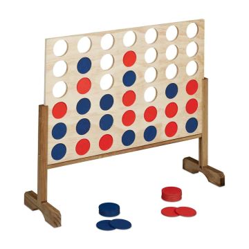 Stalo žaidimas „Connect Four“ Relaxdays, 42 figūrėlės, 82,5 × 72 × 26 cm