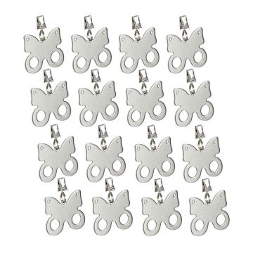 Staltiesės svarelių rinkinys Relaxdays 10046677.0, 16 vnt, Sidabrinė, 7,5 × 6,5 × 1 cm