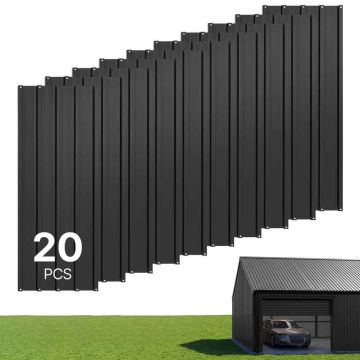Roof panels VEVOR SKU2025008, 20 pcs, Black, 108 × 42.6 cm