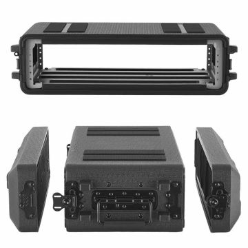 Rack case VEVOR 260-2U, 2U, with microphone compartment, 41 × 59 × 18 cm