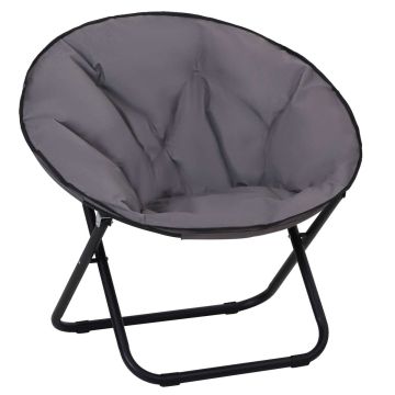 Походный стул Outsunny 80x80x75 см, темно-серый/черный