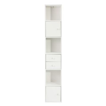 Шкаф для ванной 33x24x188см., белого цвета