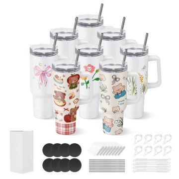 Sublimation glasses VEVOR G8JMITWI, 8 pcs, Ø100 × 270 mm