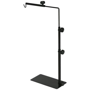 Reguliuojamas lempų stovas terariumui PawHut 40x15x88cm., juodos spalvos