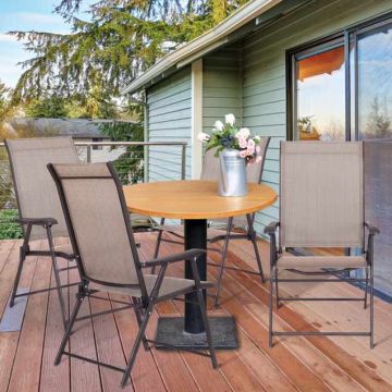 Folding outdoor chair, 2 pcs, Red, 92.4 × 89.9 × 61 cm