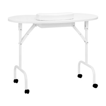 Folding beauty table ACTIVESHOP 4031, White, 94 × 72 × 44 cm