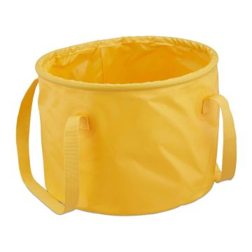 Sulankstomas kempingo kibiras Relaxdays, 15 l, Geltona, 31 × 23 × 31 cm