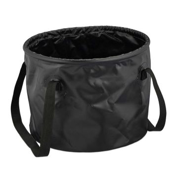 Sulankstomas kempingo kibiras Relaxdays, 15 l, Juoda, 31 × 23 × 31 cm