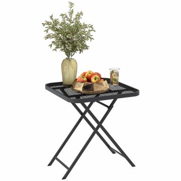 Folding outdoor table, 70 × 70 × 72 cm