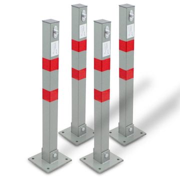 Folding parking bollard BITUXX, 4 pcs.