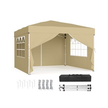 Sulankstomas paviljonas SONGMICS, su nešiojimo krepšiu, 300 × 300 × 260 cm
