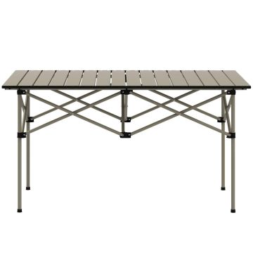 Folding tourist table, 2-seater, Sand, 95 × 55 × 50 cm