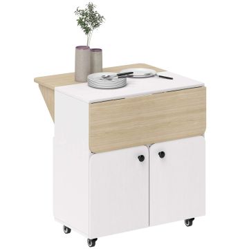 Folding dining table Aosom, with cabinet