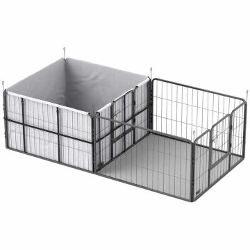 Puppy whelping box, 7 panels, 203 × 102 × 60 cm