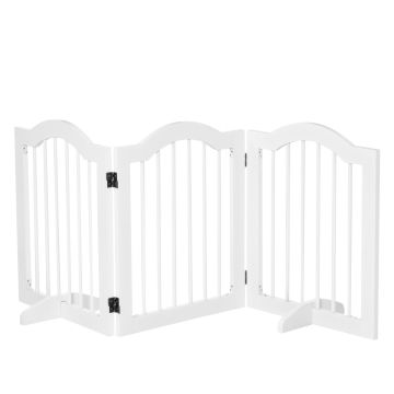 Вольер для собак PawHut 154,5x29,5x61см, белого цвета