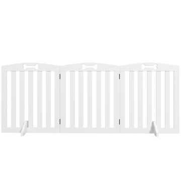 Вольер для собак PawHut 155x30x61 см, белый.