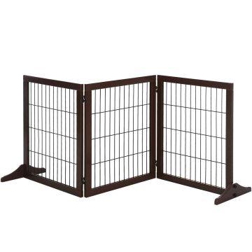 Вольер для собак PawHut 185x36x71см, коричневый