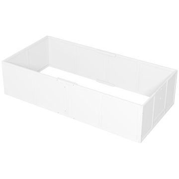 Вольер для собаки PawHut 196x96x48см, белого цвета
