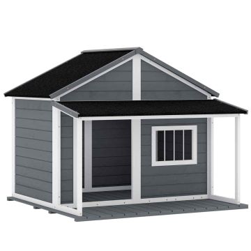 Будка для собаки PawHut 124x112x105см, разных цветов