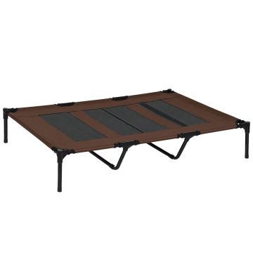 Лежанка для собак PawHut 122x92x23см, коричнево-черного цвета