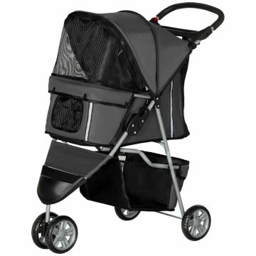 Dog stroller, foldable, 75 × 97 × 45 cm