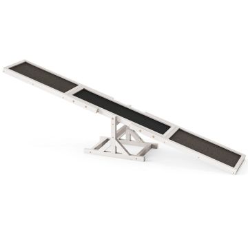 Dog agility swing, up to 30 kg, White, 179 × 30 × 55 cm