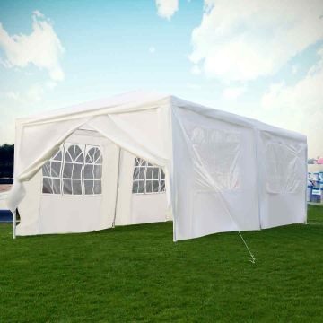 Party gazebo, 4 side panels and 2 doors, 600 × 300 × 255 cm