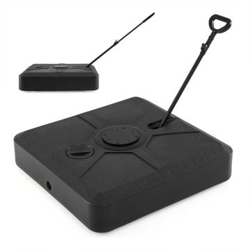 Weighted Umbrella Base, 4 Casters, Black, 83.82 × 20.32 × 83.82 cm