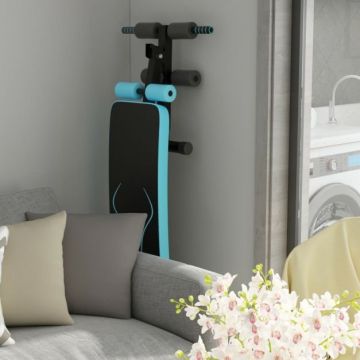 Weight bench, 4 positions, Red/blue, 132.08–139.7 × 52.07 × 48.26–59.69 cm