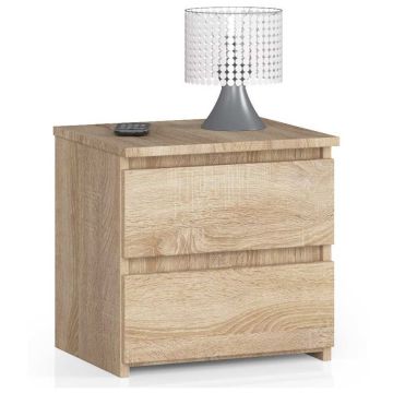 Naktinė spintelė NORE CL2 40 cm., ąžuolo spalvos