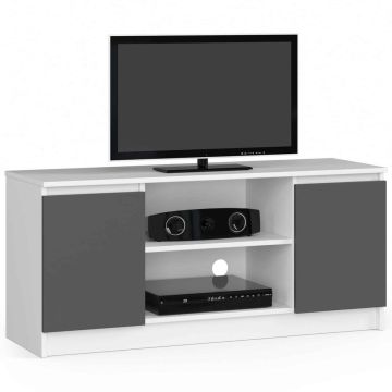 TV staliukas RTV K120, baltos/pilkos spalvos