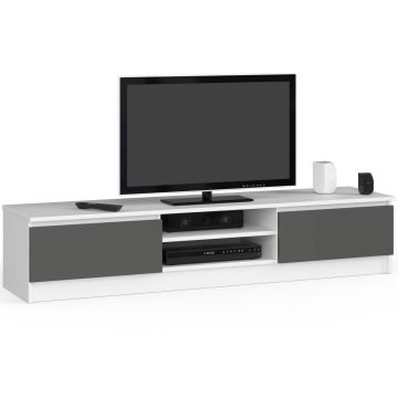 TV staliukas RTV K120, baltos/pilkos spalvos